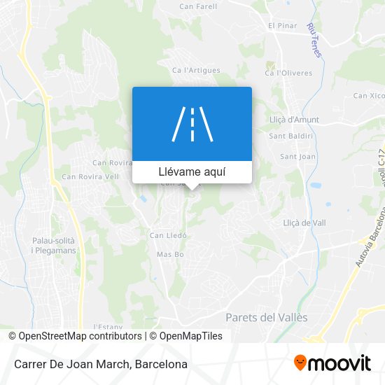 Mapa Carrer De Joan March