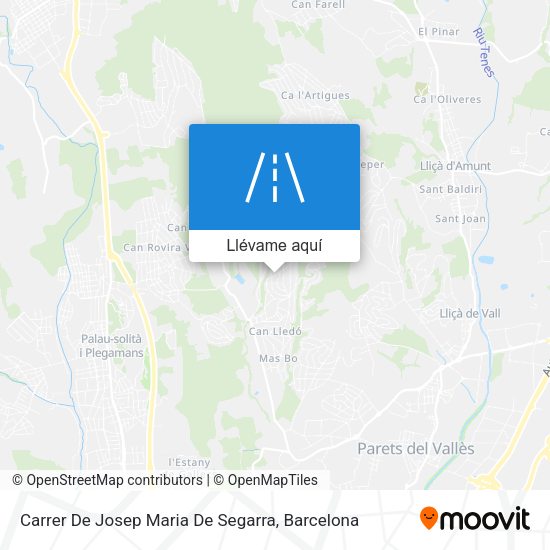 Mapa Carrer De Josep Maria De Segarra