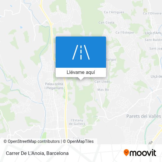 Mapa Carrer De L'Anoia