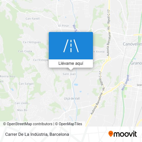 Mapa Carrer De La Indústria