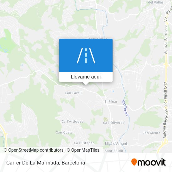 Mapa Carrer De La Marinada