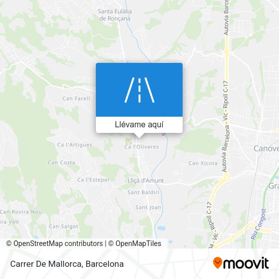 Mapa Carrer De Mallorca