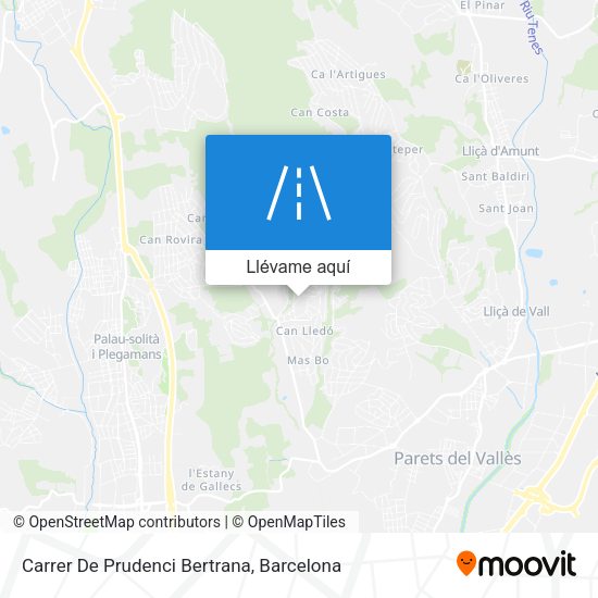 Mapa Carrer De Prudenci Bertrana
