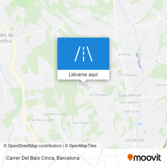 Mapa Carrer Del Baix Cinca