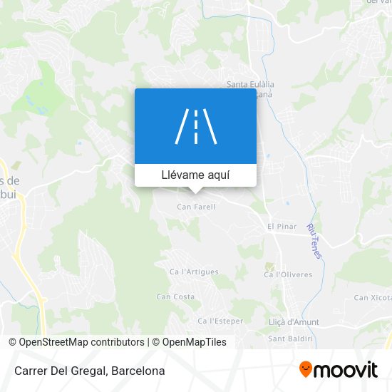 Mapa Carrer Del Gregal