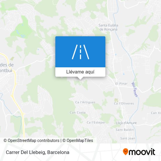 Mapa Carrer Del Llebeig