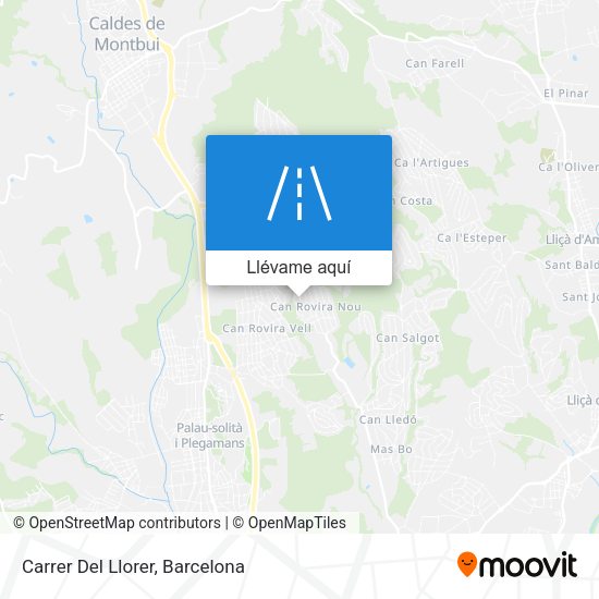 Mapa Carrer Del Llorer