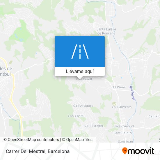 Mapa Carrer Del Mestral