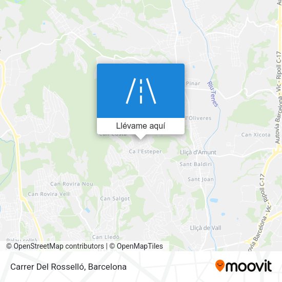 Mapa Carrer Del Rosselló