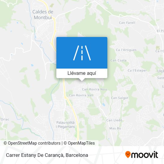 Mapa Carrer Estany De Carançà