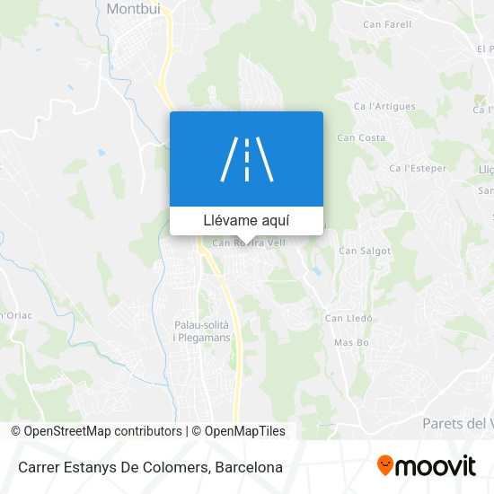 Mapa Carrer Estanys De Colomers