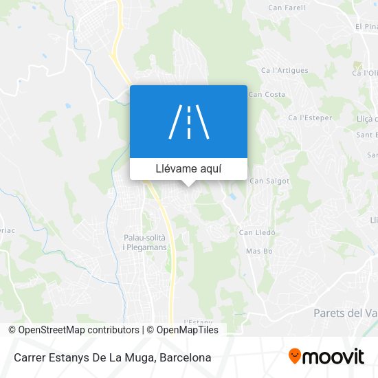 Mapa Carrer Estanys De La Muga