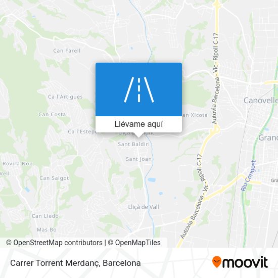 Mapa Carrer Torrent Merdanç
