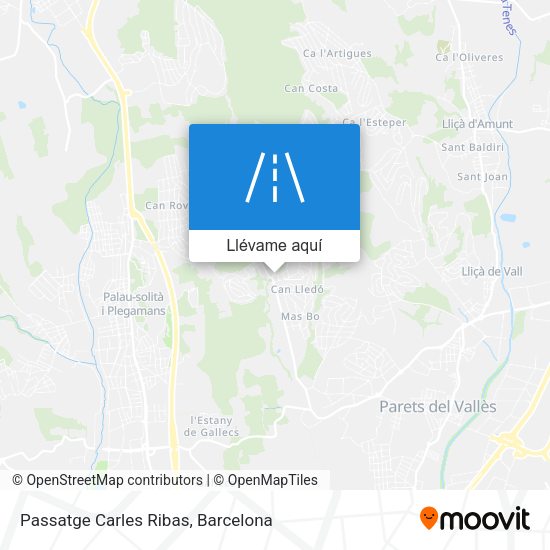 Mapa Passatge Carles Ribas