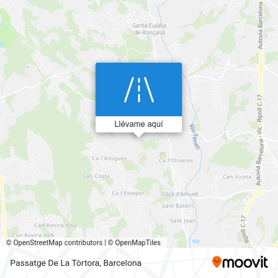 Mapa Passatge De La Tòrtora