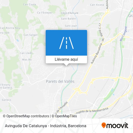 Mapa Avinguda De Catalunya - Indústria