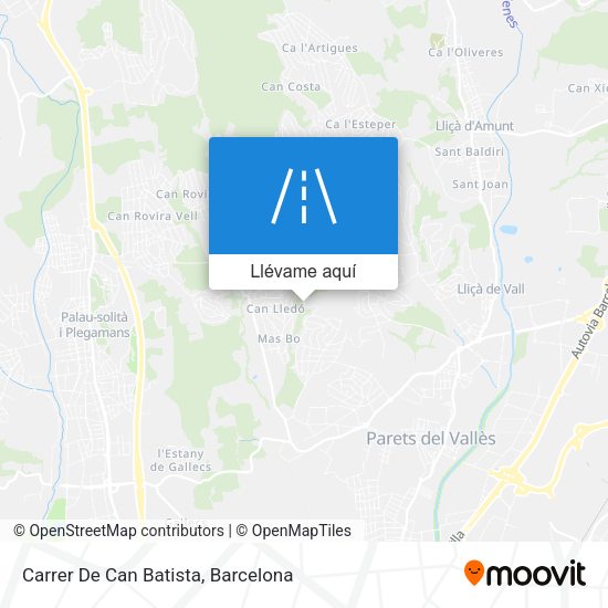 Mapa Carrer De Can Batista