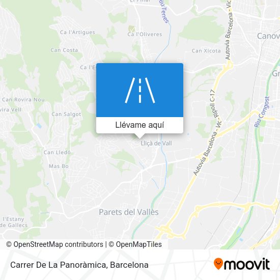 Mapa Carrer De La Panoràmica