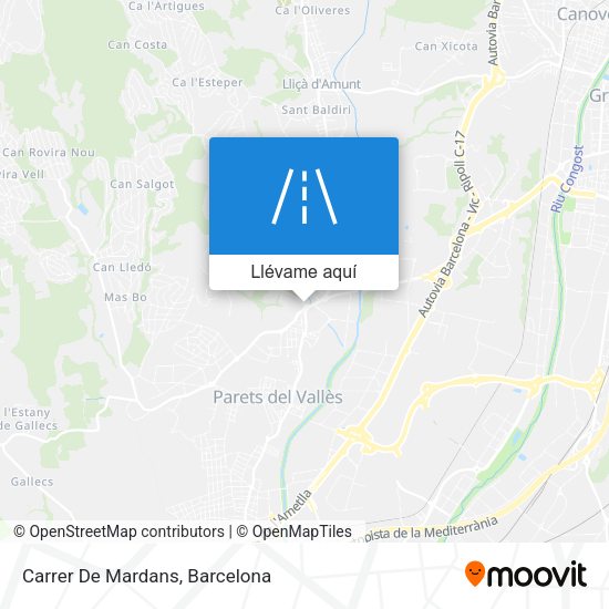 Mapa Carrer De Mardans