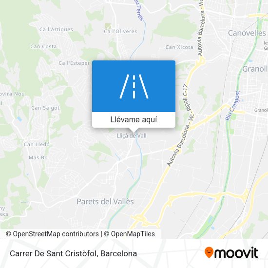 Mapa Carrer De Sant Cristòfol