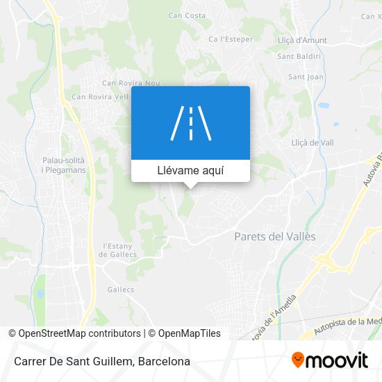 Mapa Carrer De Sant Guillem
