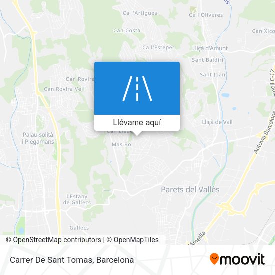 Mapa Carrer De Sant Tomas