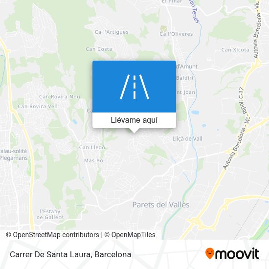 Mapa Carrer De Santa Laura