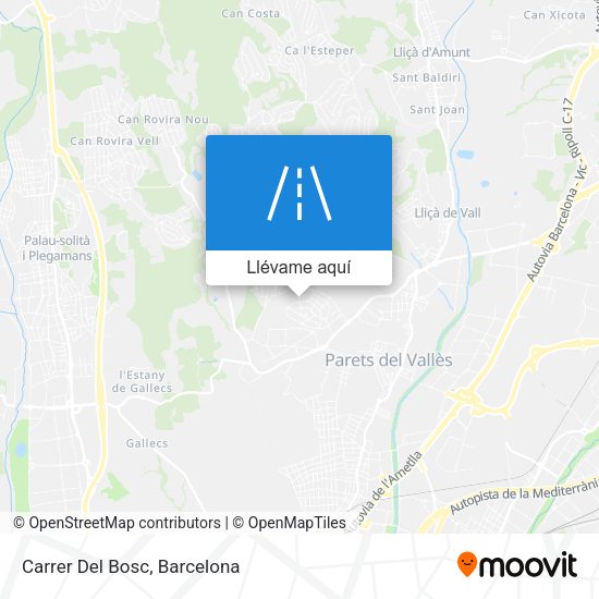 Mapa Carrer Del Bosc