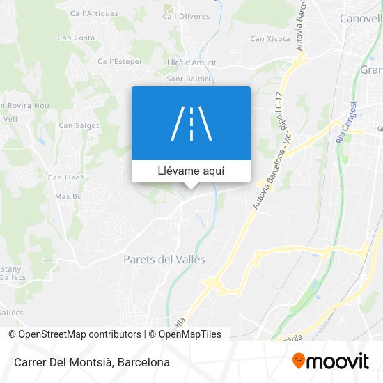 Mapa Carrer Del Montsià