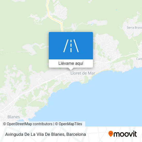 Mapa Avinguda De La Vila De Blanes