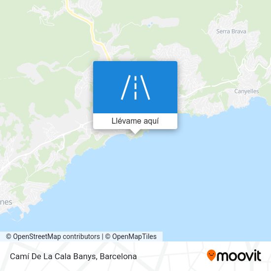 Mapa Camí De La Cala Banys
