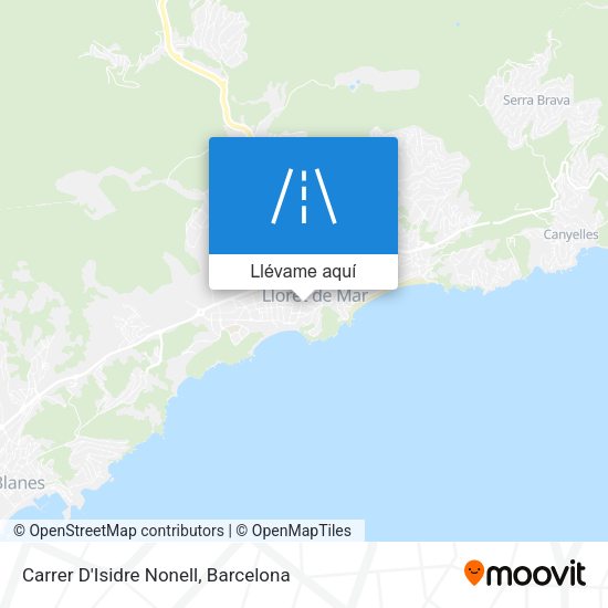 Mapa Carrer D'Isidre Nonell