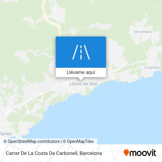 Mapa Carrer De La Costa De Carbonell