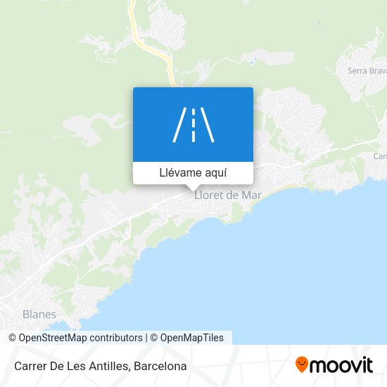 Mapa Carrer De Les Antilles