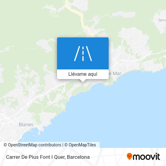 Mapa Carrer De Pius Font I Quer