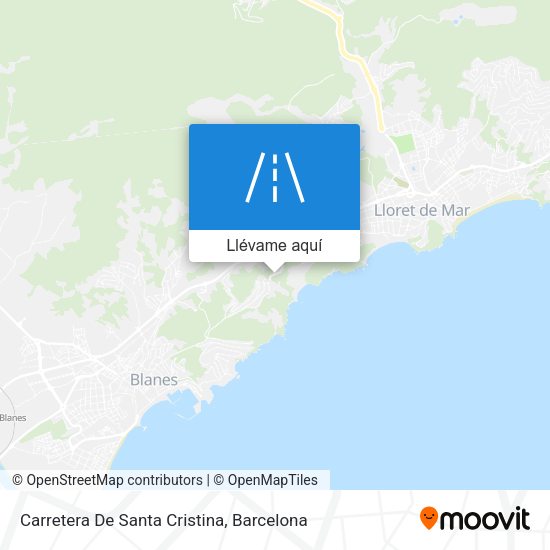 Mapa Carretera De Santa Cristina