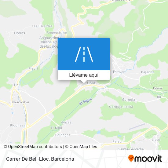 Mapa Carrer De Bell-Lloc
