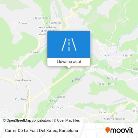 Mapa Carrer De La Font Del Xàfec