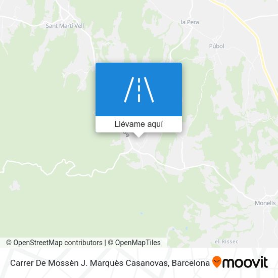 Mapa Carrer De Mossèn J. Marquès Casanovas