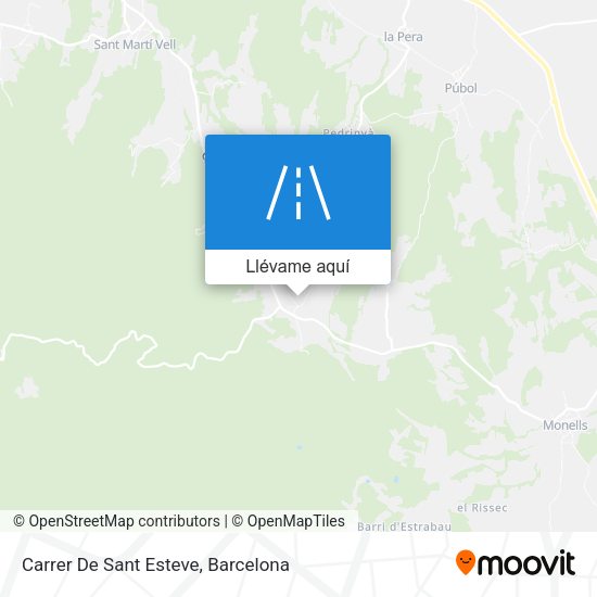Mapa Carrer De Sant Esteve