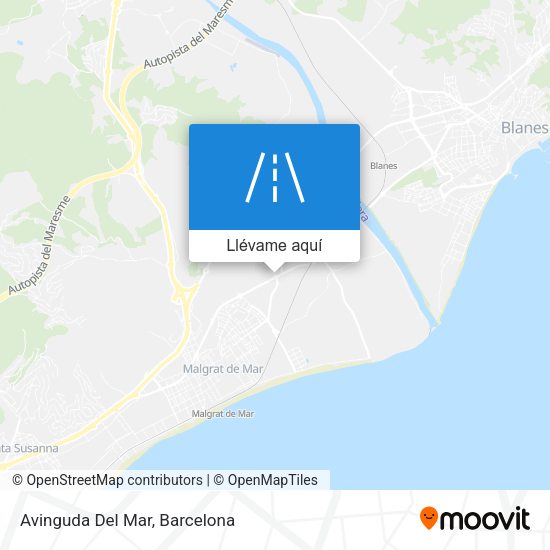 Mapa Avinguda Del Mar