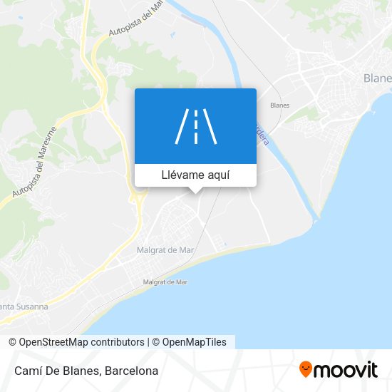 Mapa Camí De Blanes