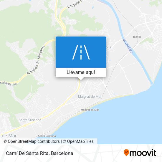 Mapa Camí De Santa Rita