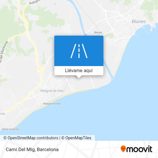 Mapa Camí Del Mig