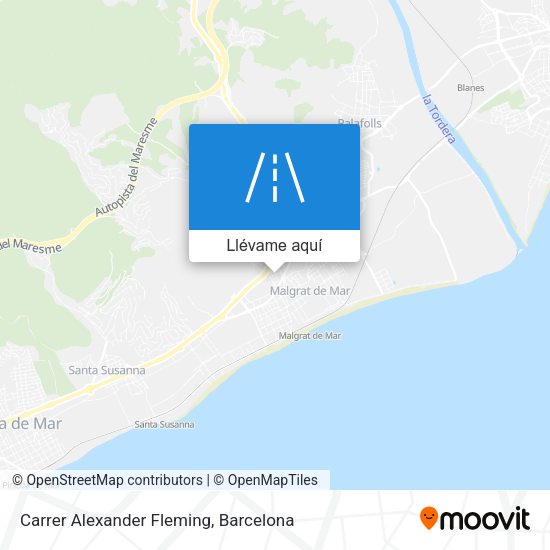 Mapa Carrer Alexander Fleming