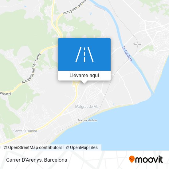 Mapa Carrer D'Arenys