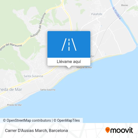 Mapa Carrer D'Ausias March