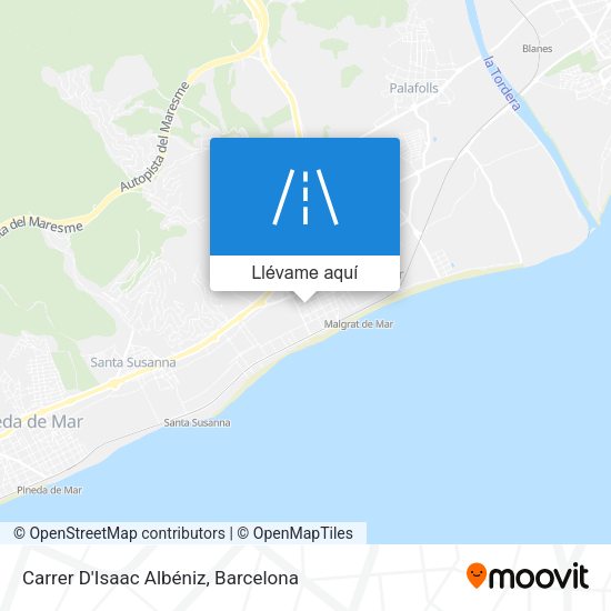 Mapa Carrer D'Isaac Albéniz