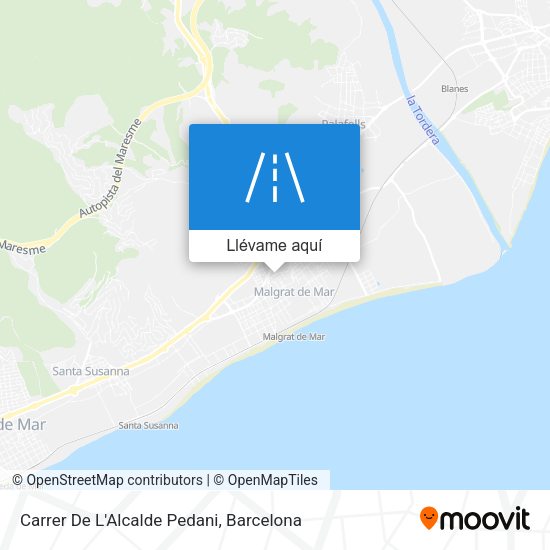Mapa Carrer De L'Alcalde Pedani