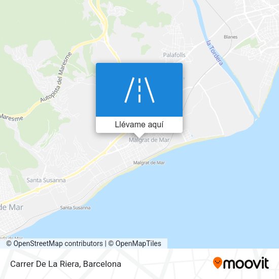 Mapa Carrer De La Riera